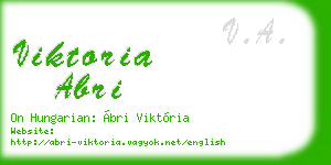 viktoria abri business card